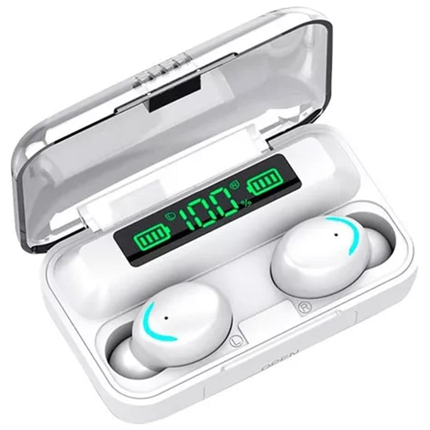 Auricular Bluetooth Solarmax F9-5 Blanco