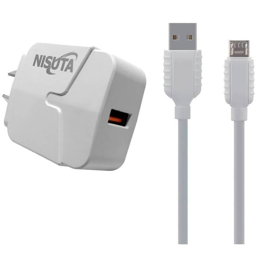 Cargador de celular USB carga rapida QC3.0 cable micro USB – NISUTA – Ap  Tecnologia