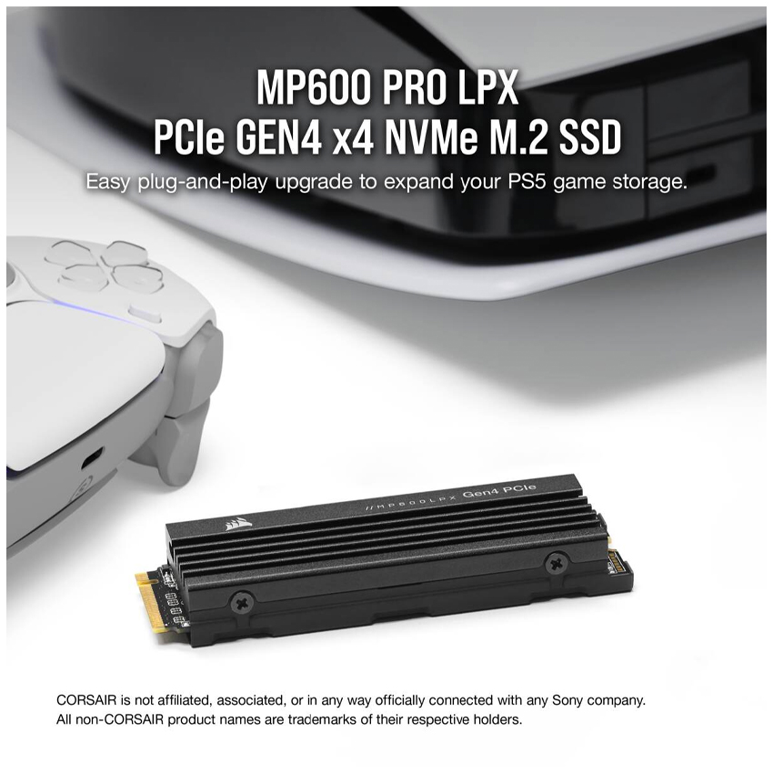 Unidad SSD Corsair MP600 PRO XT 1TB M.2 NVMe PCIe Gen 4 x4